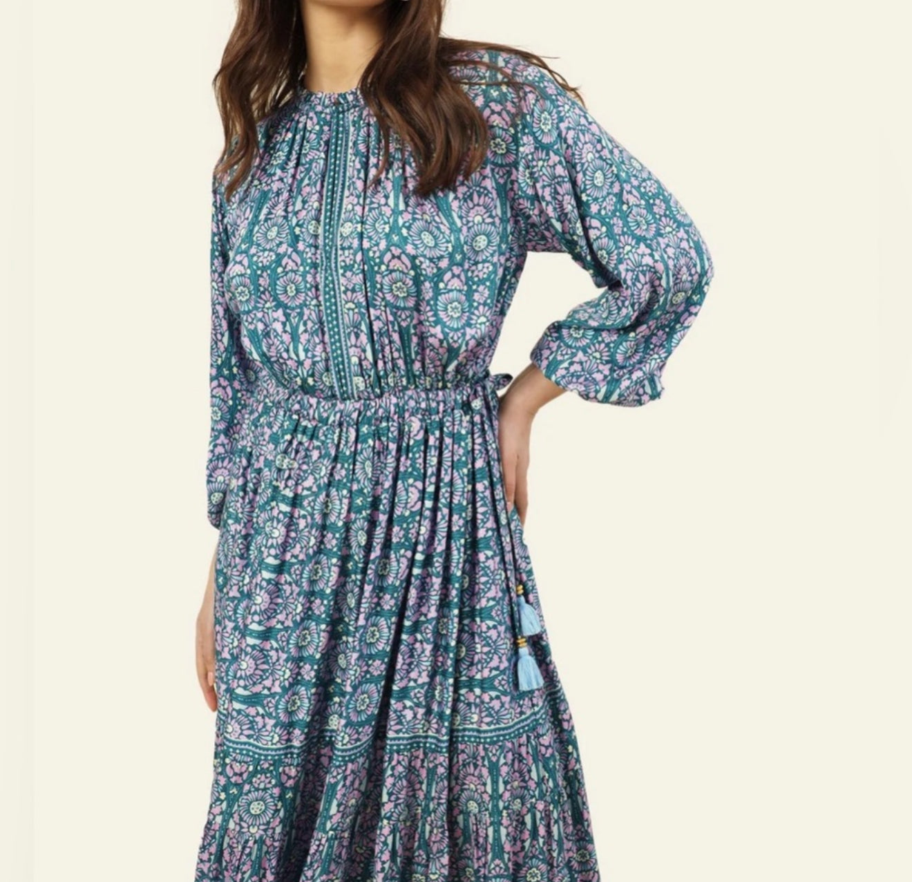 Omika Nina Midi Dress - Malia Teal