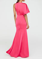 THEIA Darcie Flutter Sleeve Gown - Begonia