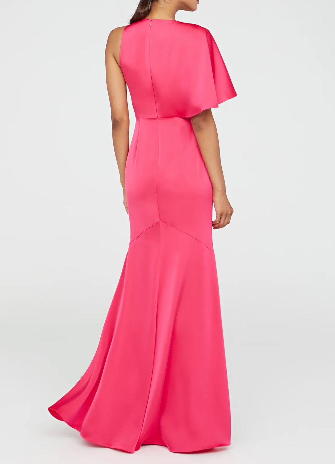 THEIA Darcie Flutter Sleeve Gown - Begonia