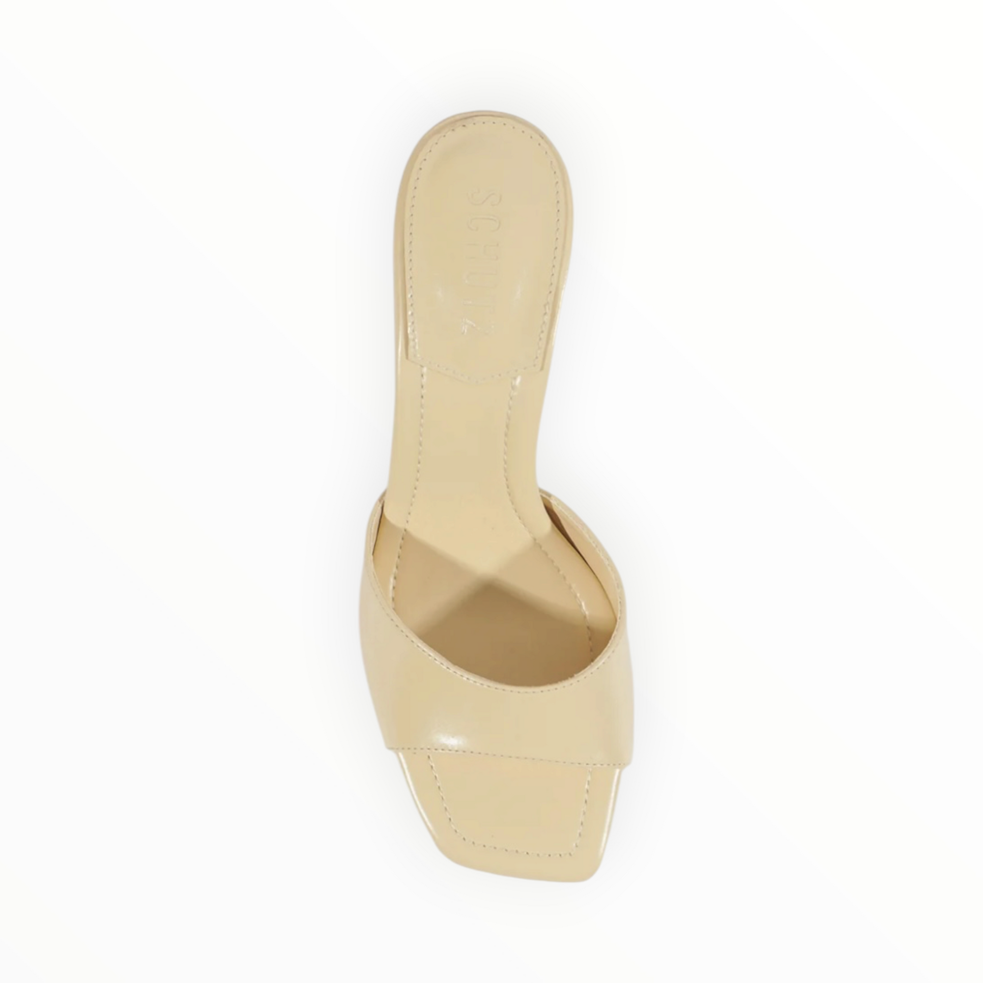 Schutz Leena Bamboo Leather Sandal - Eggshell