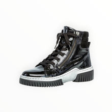 Gabor 93761-97 High Top Sneaker - Black Patent