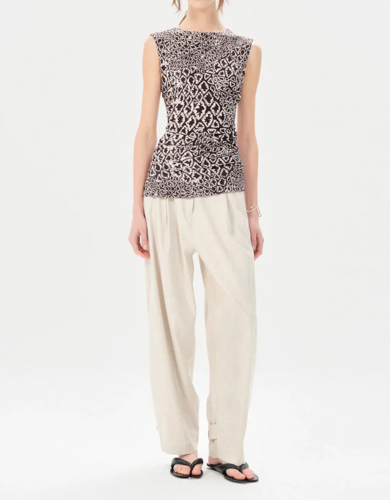 Maria Cher Baradero Jane Sleeveless Top - Brown