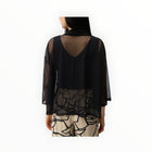 Joseph Ribkoff Sheer Kimono - Black