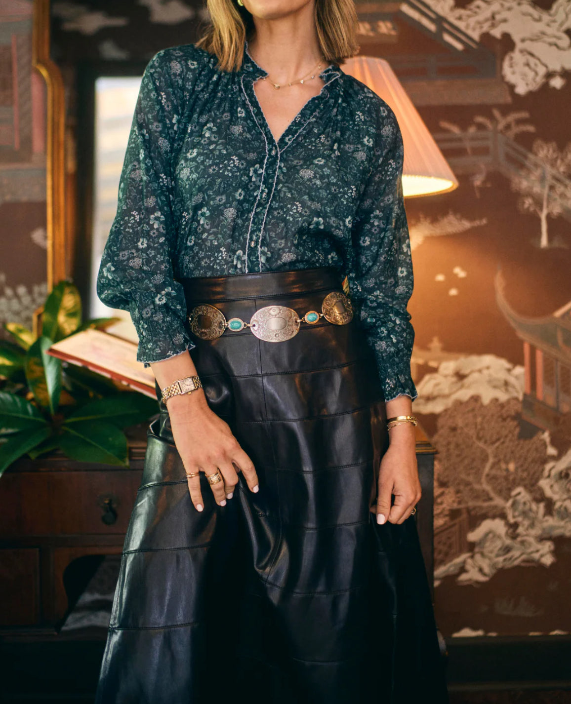 Baybala Harper Top - Midnight Meadow