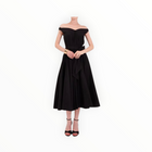 Lavi by Majolavi Sweetheart Neck Dress - Black