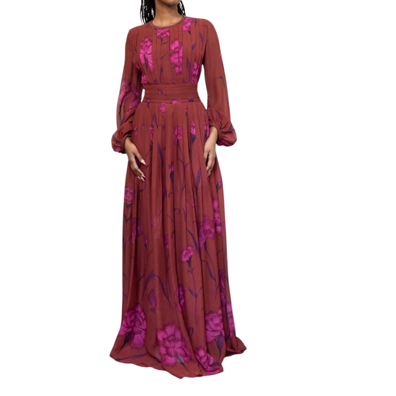 Giambattista Valli Pleated Dress - Bordeux