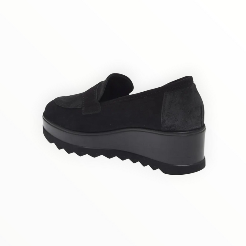 Cordani Alina Wedge Loafer - Crosta Nuvola Nero