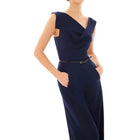 Black Orchid Classic Jackie O Jumpsuit - Navy