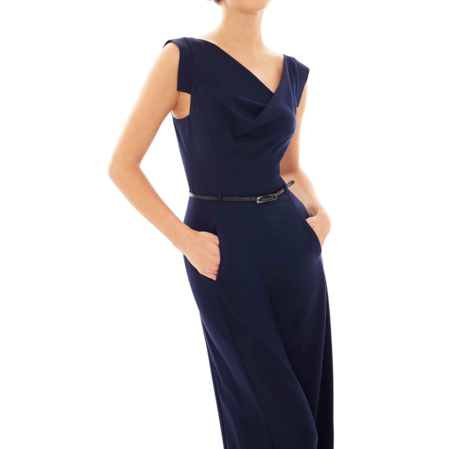 Black Orchid Classic Jackie O Jumpsuit - Navy
