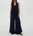 Michael Stars Viola Gauze Tank - Nocturnal