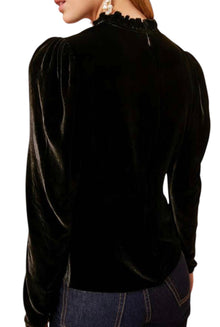 Ulla Johnson Marlene Velvet Blouse - Noir