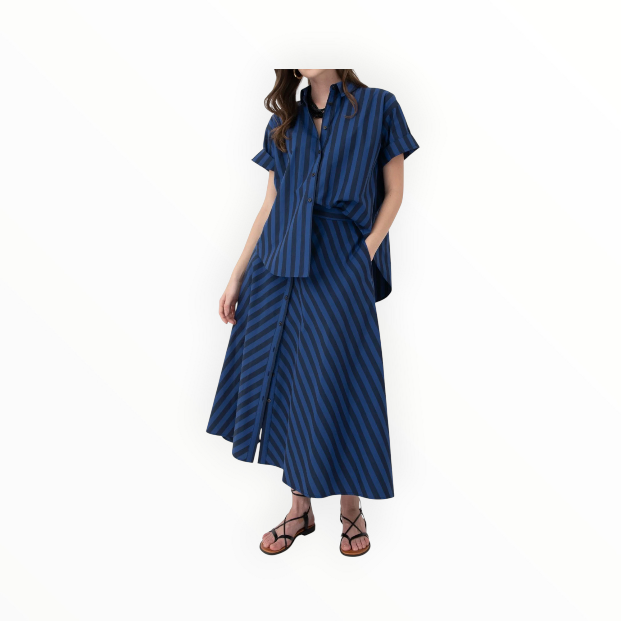 Heather Harlan Awning Stripe Shirt