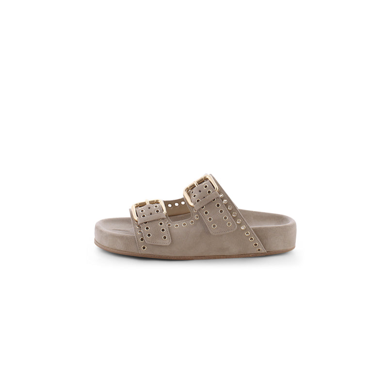 Kennel & Schmenger Platform Buckle Sandal - Gold