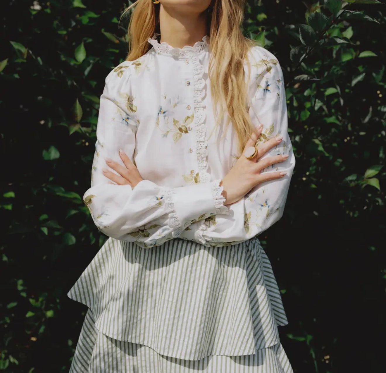 byTiMo Viscose Blouse - Tea Garden