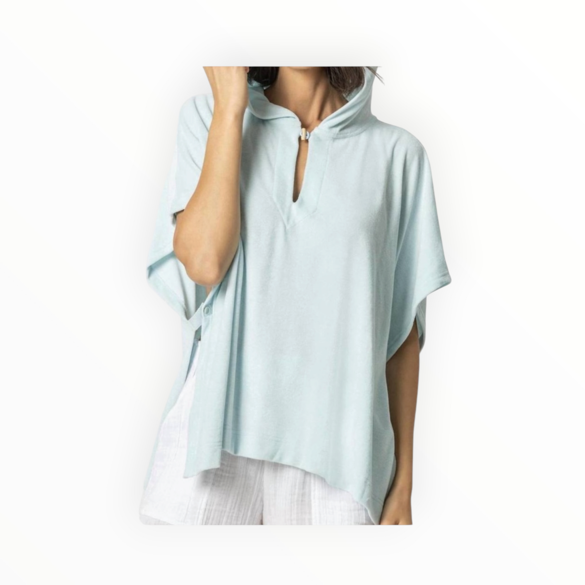 Lilla P Hooded Poncho - Spa