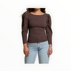 Nation Ltd Aurora Long Sleeve Top - Tartan Plaid