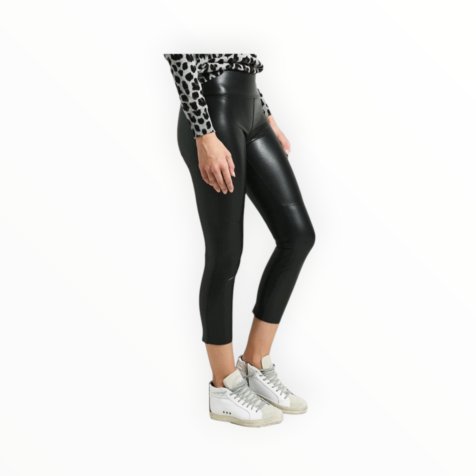 David Lerner Coated Gemma Skimmer Legging - Black