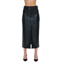 Pistola Alice Faux Leather Utility Skirt - Slate Black