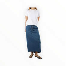 Stateside Japanese Biased Cut High-Low Skirt - Chambray