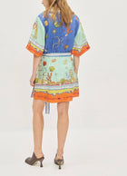 ALÉMAIS Surrealist Summer V Mini Dress - Multi