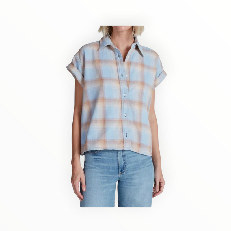 ASKK NY Virginia Shirt - Blue Plaid
