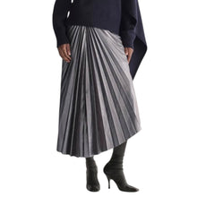 A.L.C. Tracy Metallic Vegan Leather Skirt - Slate