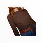 Nation Ltd Freya Top - Dark Chocolate