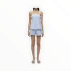 SIMKHAI Vivvy Bustier Top - Blue Hydrangea Stripe