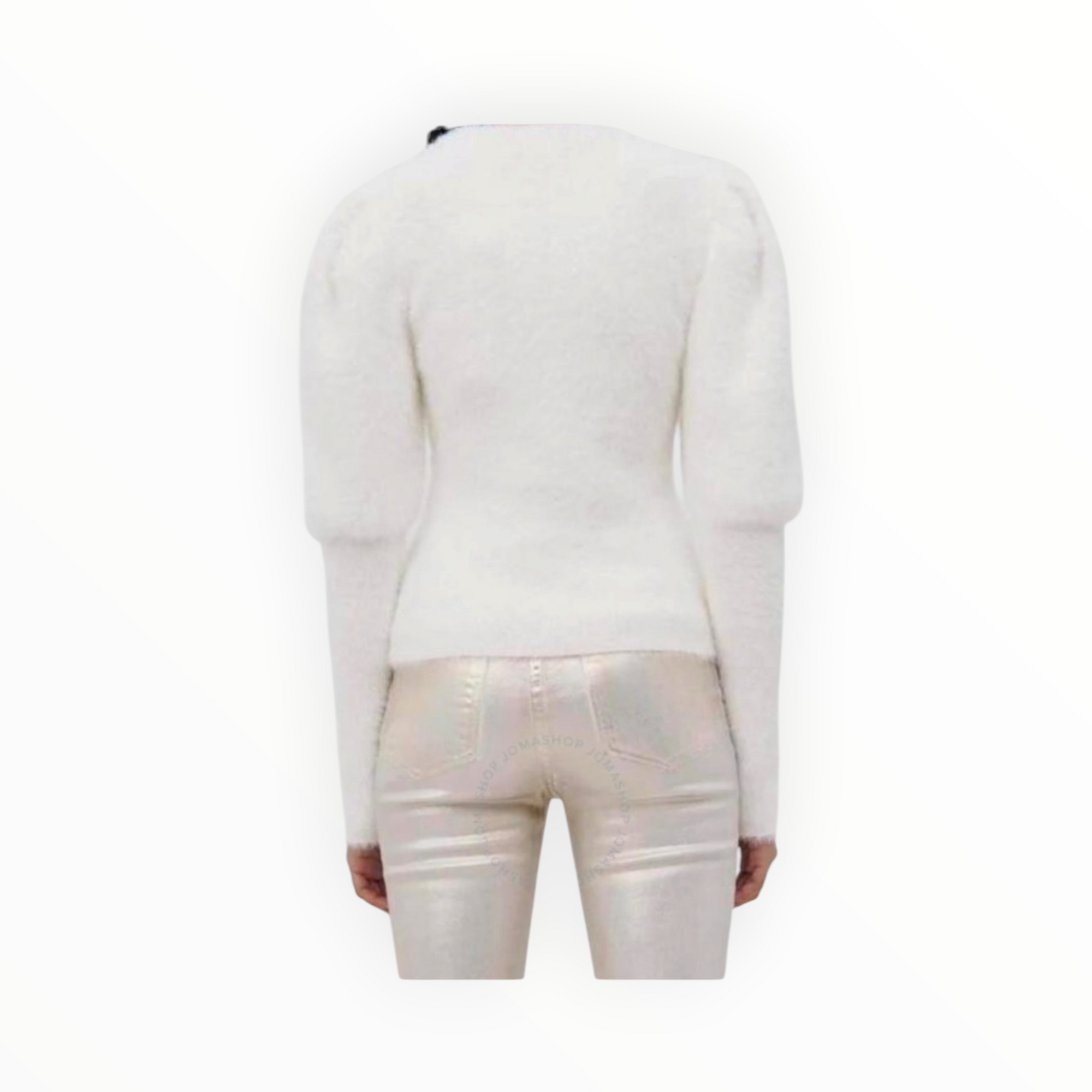 Jonathan Simkhai Levy Fuzzy Knit Pullover - Ivory