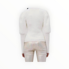 Jonathan Simkhai Levy Fuzzy Knit Pullover - Ivory