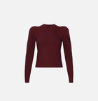 Frame Draped Femme Tee - Burgundy
