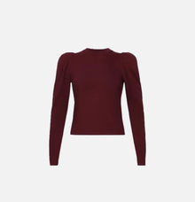 Frame Draped Femme Tee - Burgundy