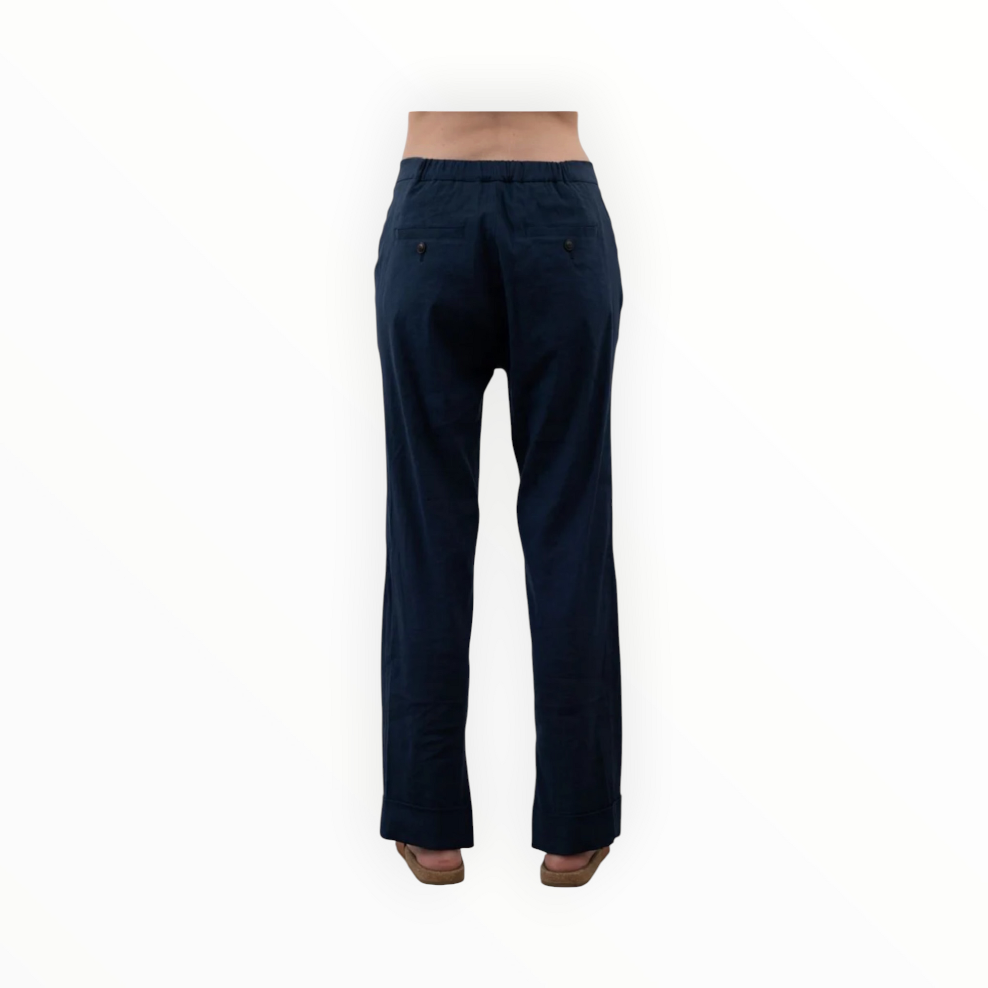 Elaine Kim Step Hem Tech Wisteria Pant - Indigo