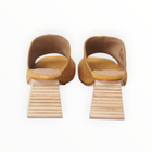 Huma Blanco Lara Suede Mule - Mustard