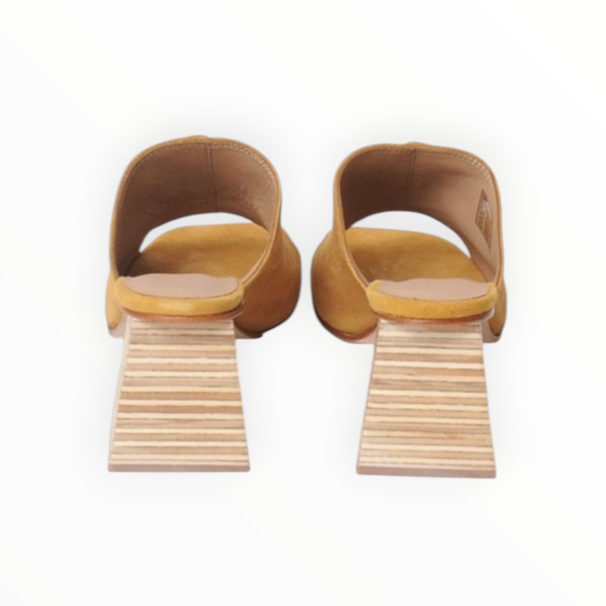 Huma Blanco Lara Suede Mule - Mustard