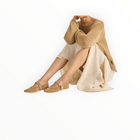 Dolce Vita Mikel Ballet Flats - Light Brown Perforated Suede