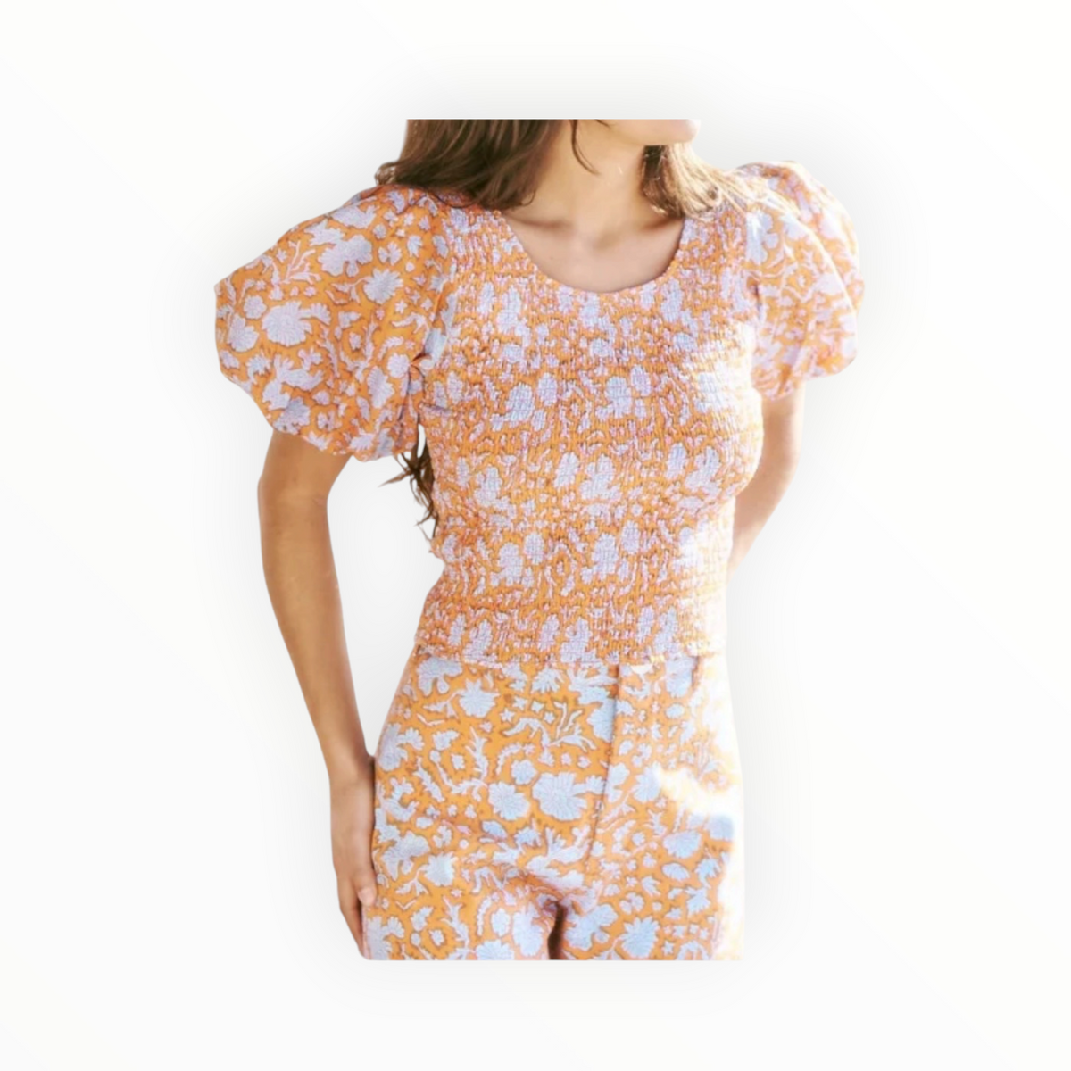 SZ Blockprints Amelia Top - Nila Print