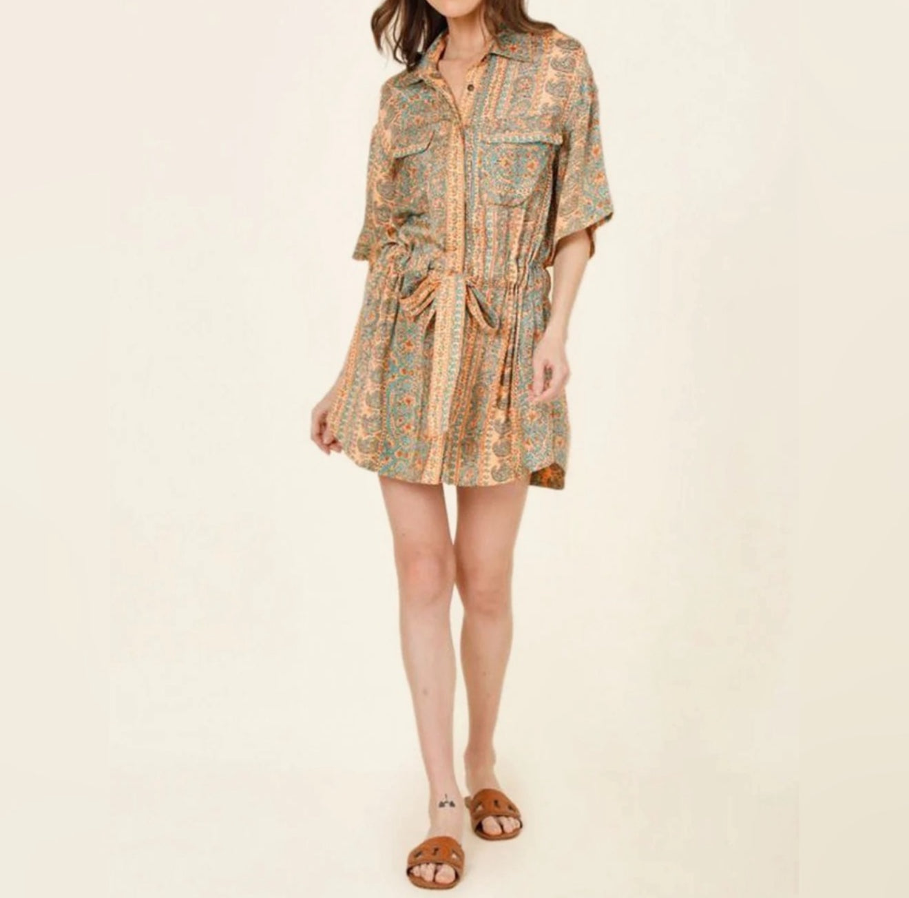 Omika Carla Mini Dress - Salania Sorbet