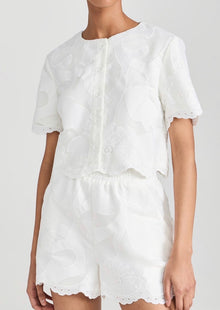 Amanda Uprichard Finley Top - White