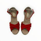 Cordani Everly Wedge - Red Suede