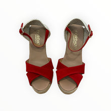 Cordani Everly Wedge - Red Suede