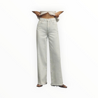 LE JEAN High Rise Wide Leg Jeans W/Bow Embroidery - Arctic Blue