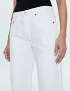 Pistola Lexi Mid Rise Bowed Straight Jean - Luxe Vintage White