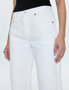 Pistola Lexi Mid Rise Bowed Straight Jean - Luxe Vintage White