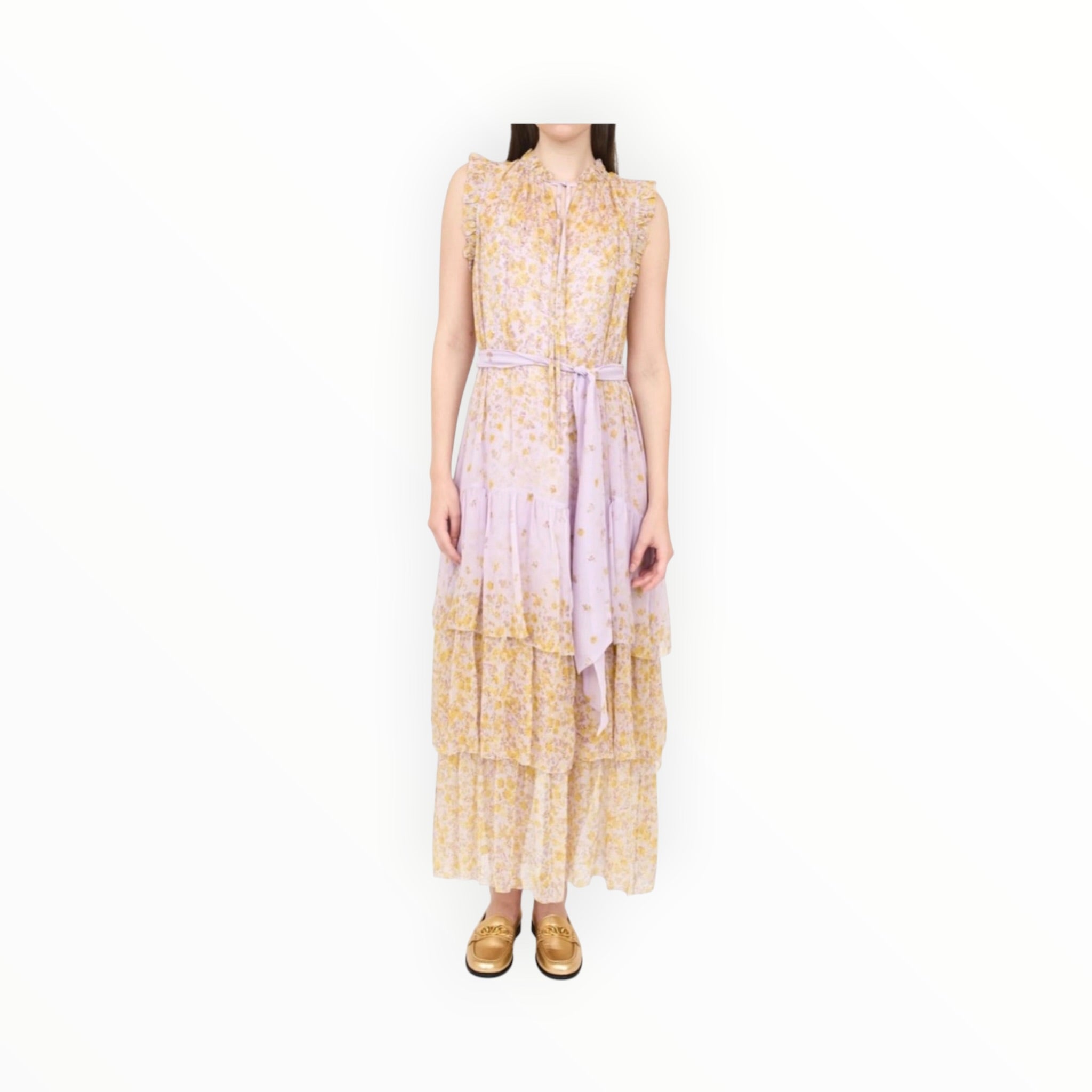 Christy Lynn Christian Dress- Falling Floral Mauve