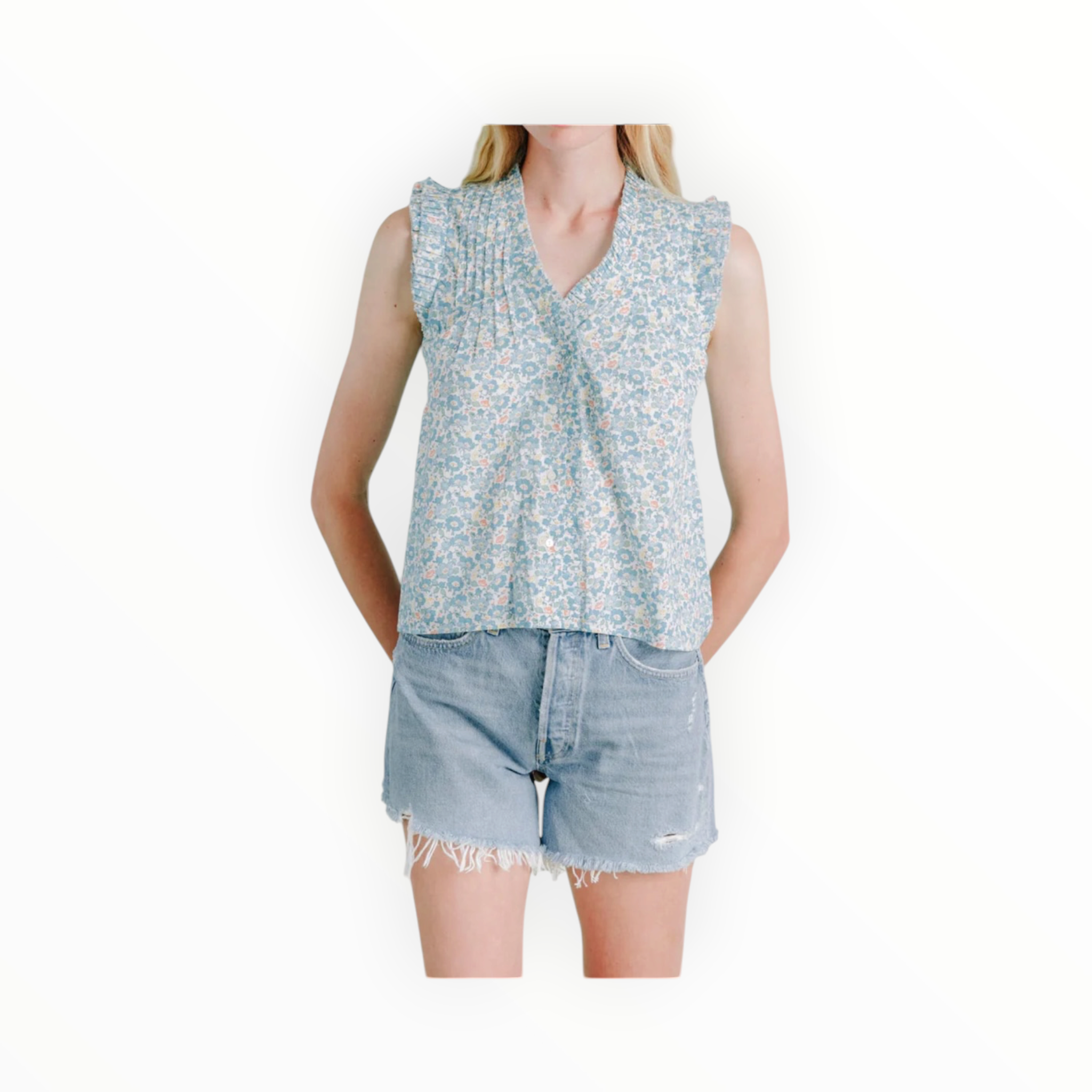 Love The Label Dana Top - Mrs Stoneley Blue