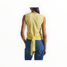 Derek Lam 10 Crosby Brit Sleeveless Cardigan - Buttercup