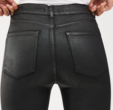 DL1961 Mara Straight Mid Rise Instasculpt Ankle - Black Coated