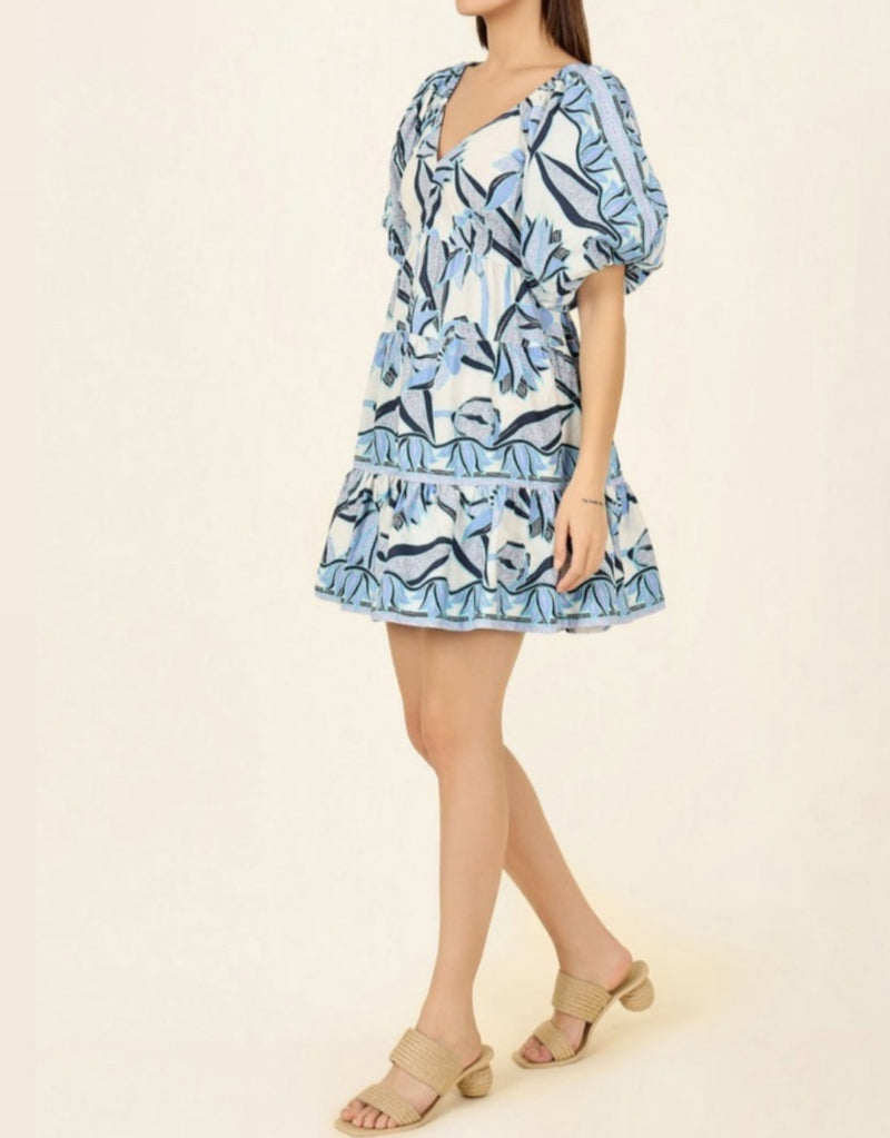 Omika Ila Mini Dress - Neela Sea