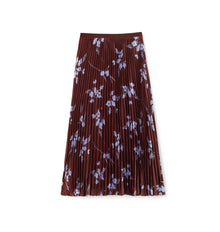 Cartolina Claudia Skirt - Upstate Floral In Espresso